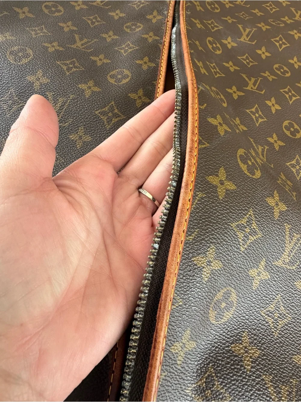 Louis Vuitton VINTAGE Garment Bag Big Monogram / Garment Carrier AUTHENTIC